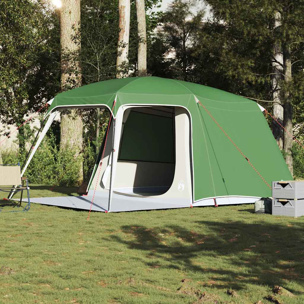 Camping Tent with Porch Dome 5-Person Green Waterproof - Discount Dealers