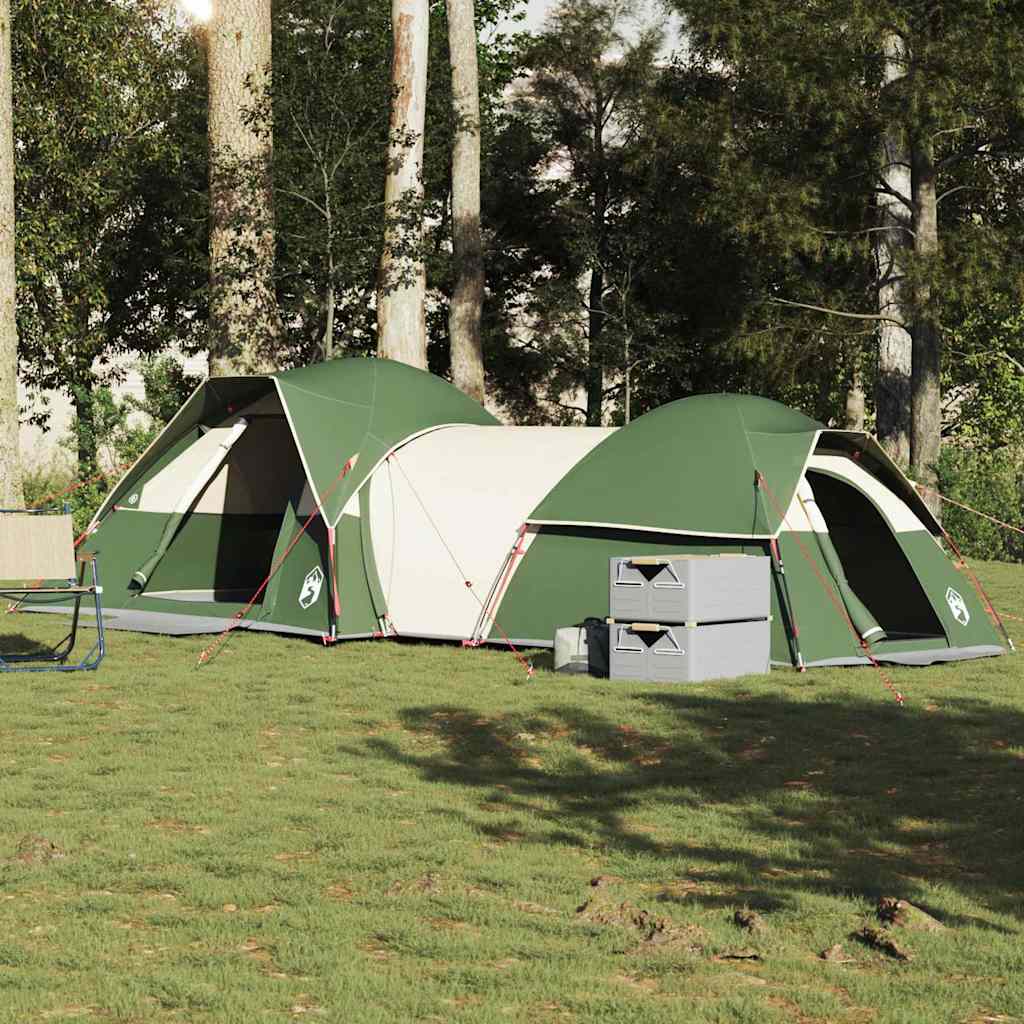 Camping Tent 5-Person Green Waterproof - Sid & Sam