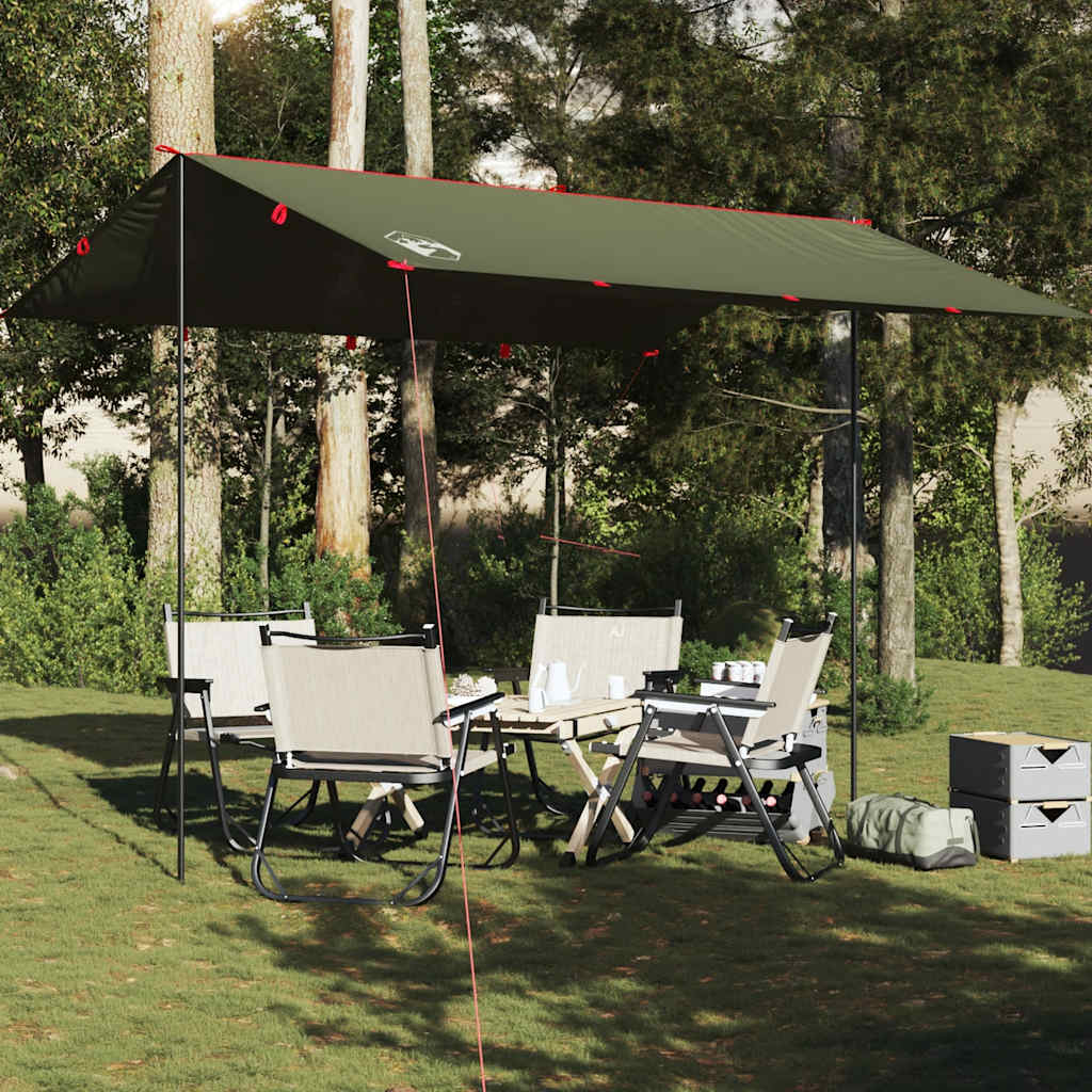 Camping Tarp Olive Green 366x306 cm Waterproof - Sid & Sam
