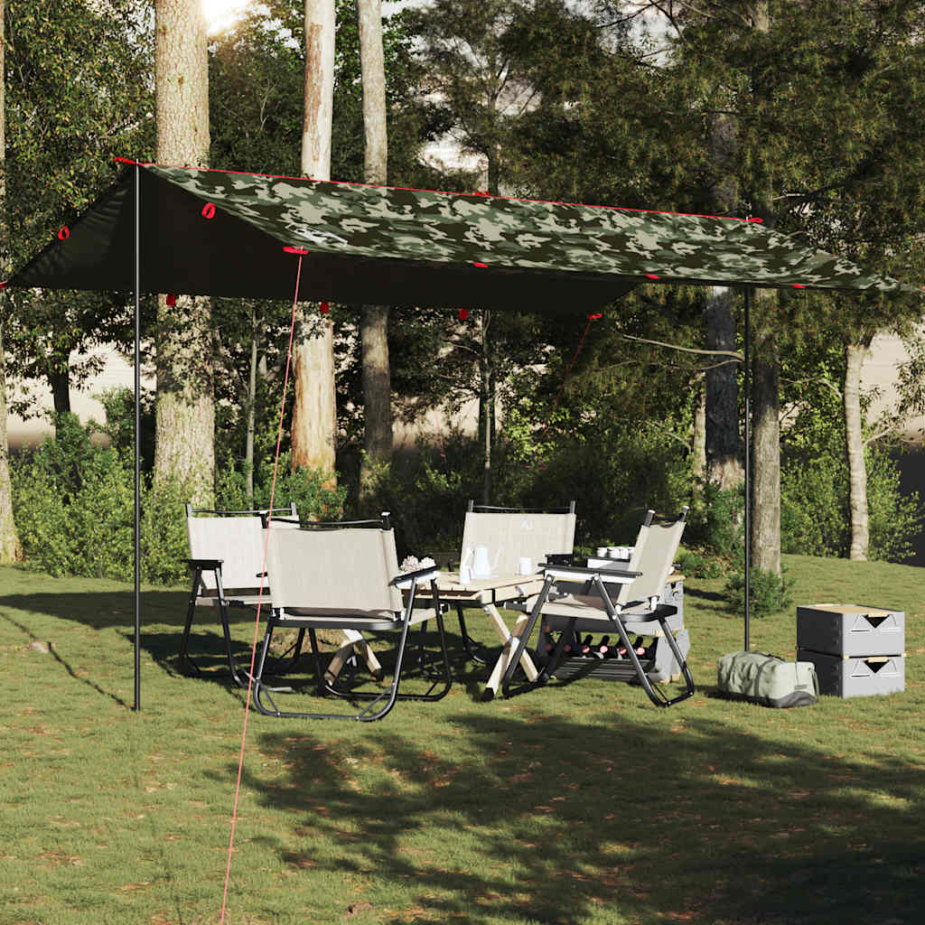 Camping Tarp Camouflage 506x306 cm Waterproof - Tyrell & Tyrell