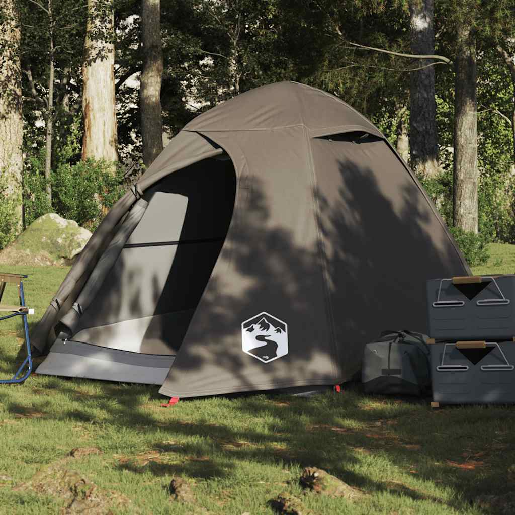 Camping Tent Dome 2-Person Brown Waterproof - Tyrell & Tyrell