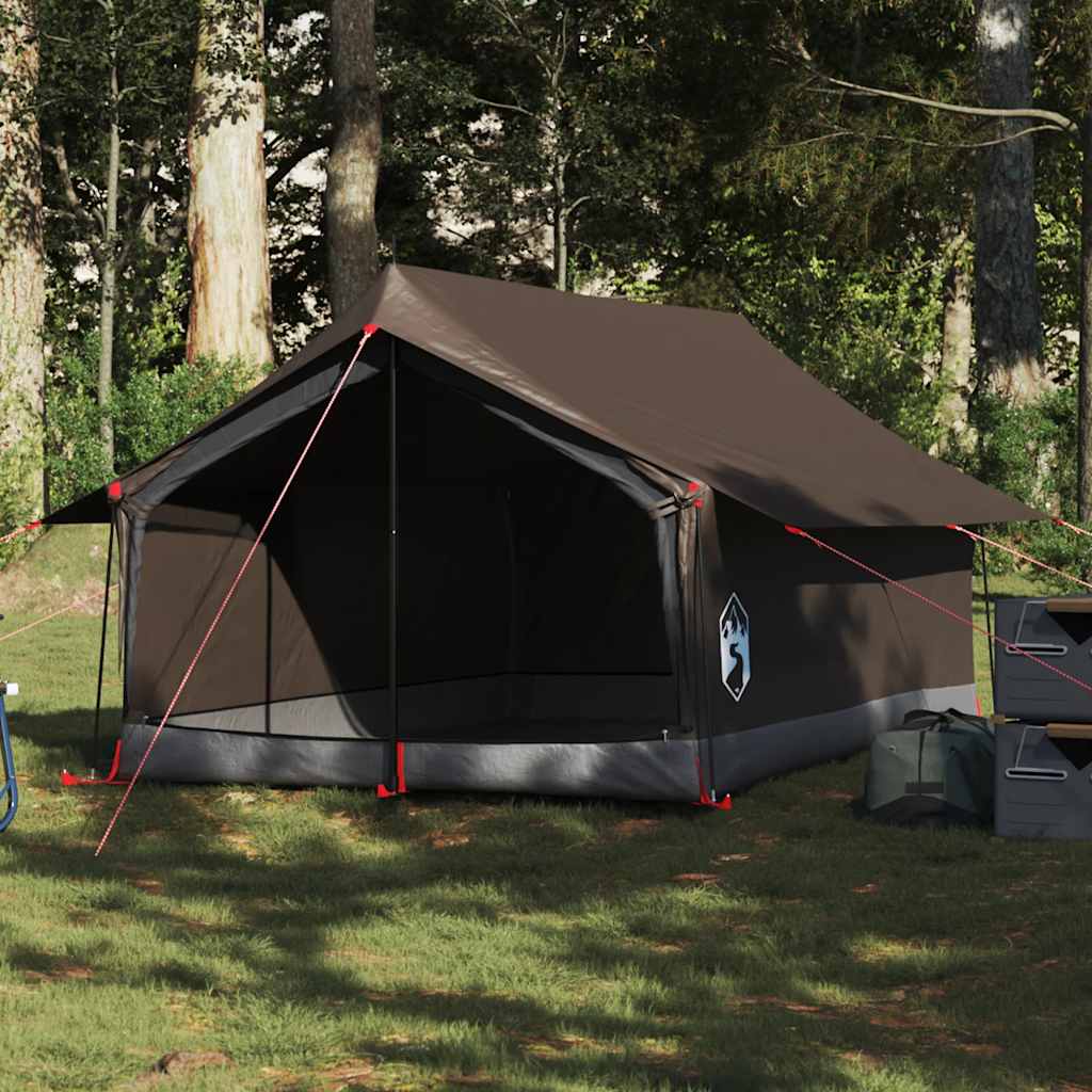 Camping Tent 2-Person Brown Waterproof - Sid & Sam