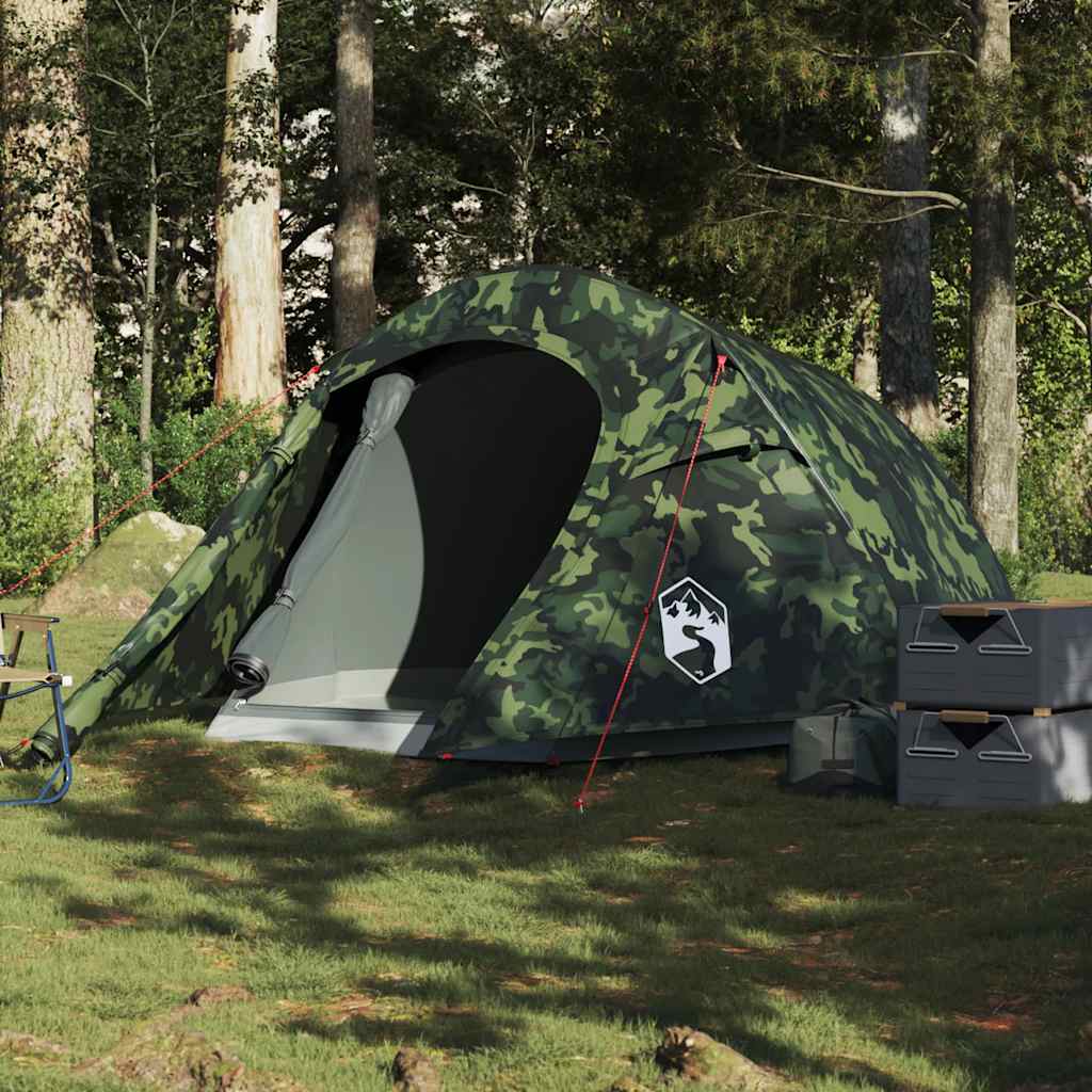 Camping Tent Tunnel 3-Person Camouflage Waterproof - All Things Good