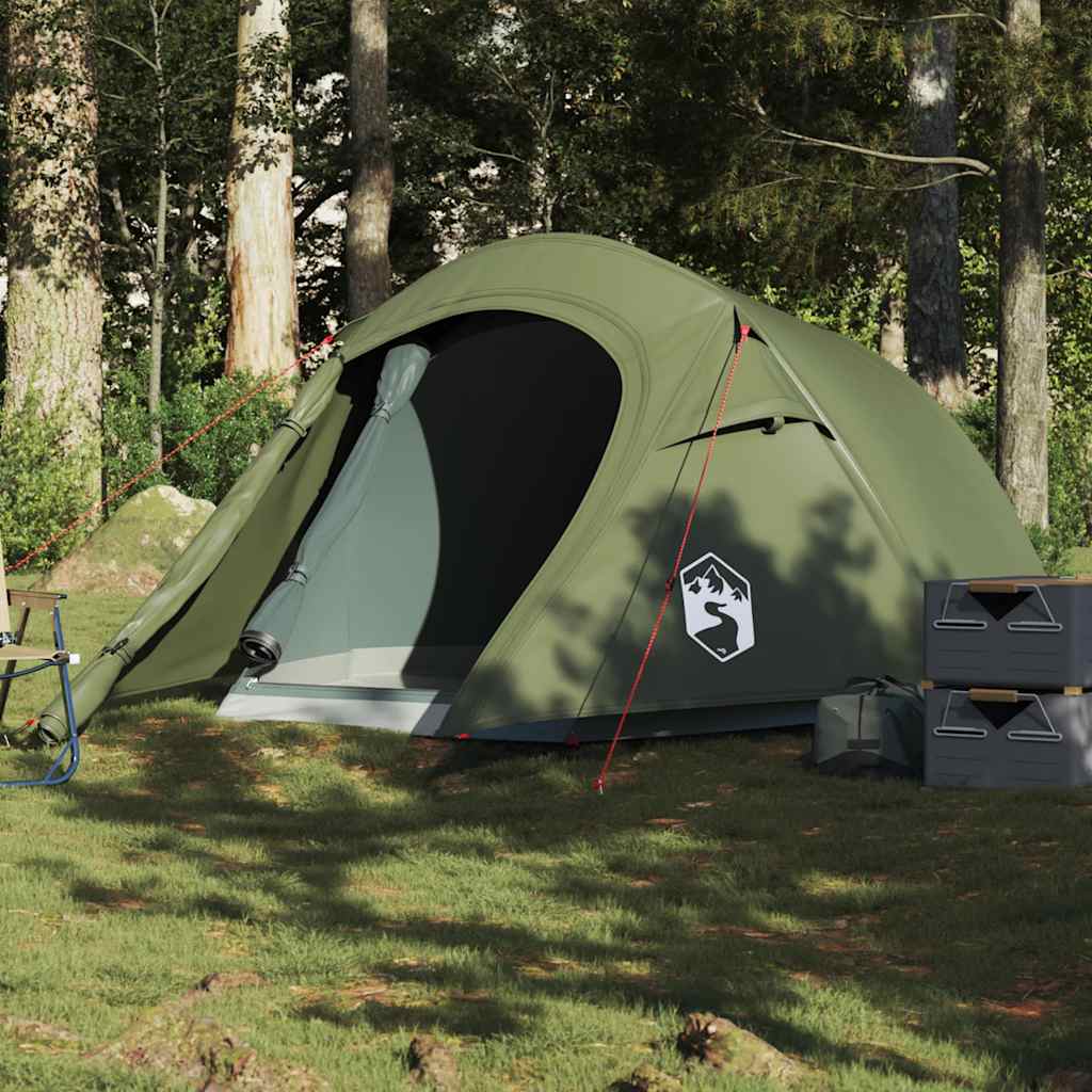 Camping Tent Tunnel 2-Person Olive Green Waterproof - Direct Imports
