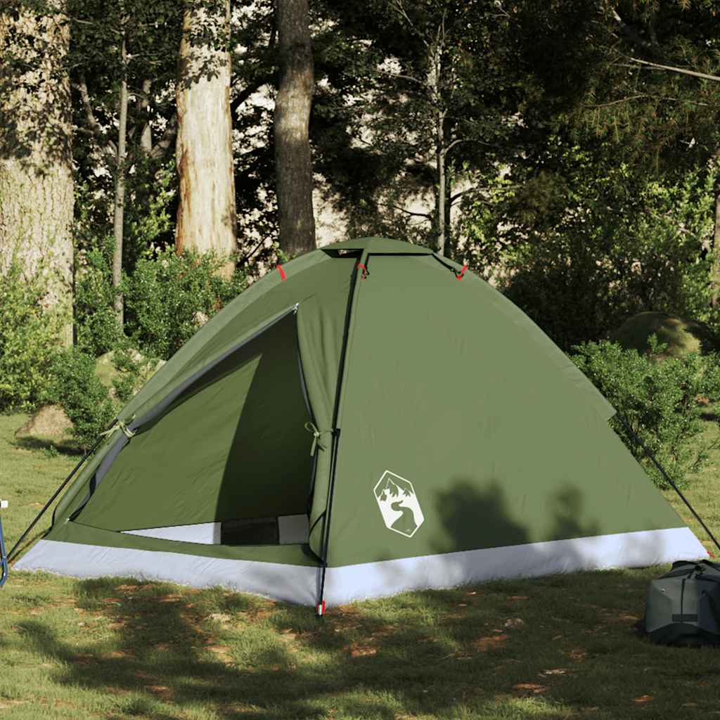 Camping Tent Dome 2-Person Olive Green Waterproof - Design Hut