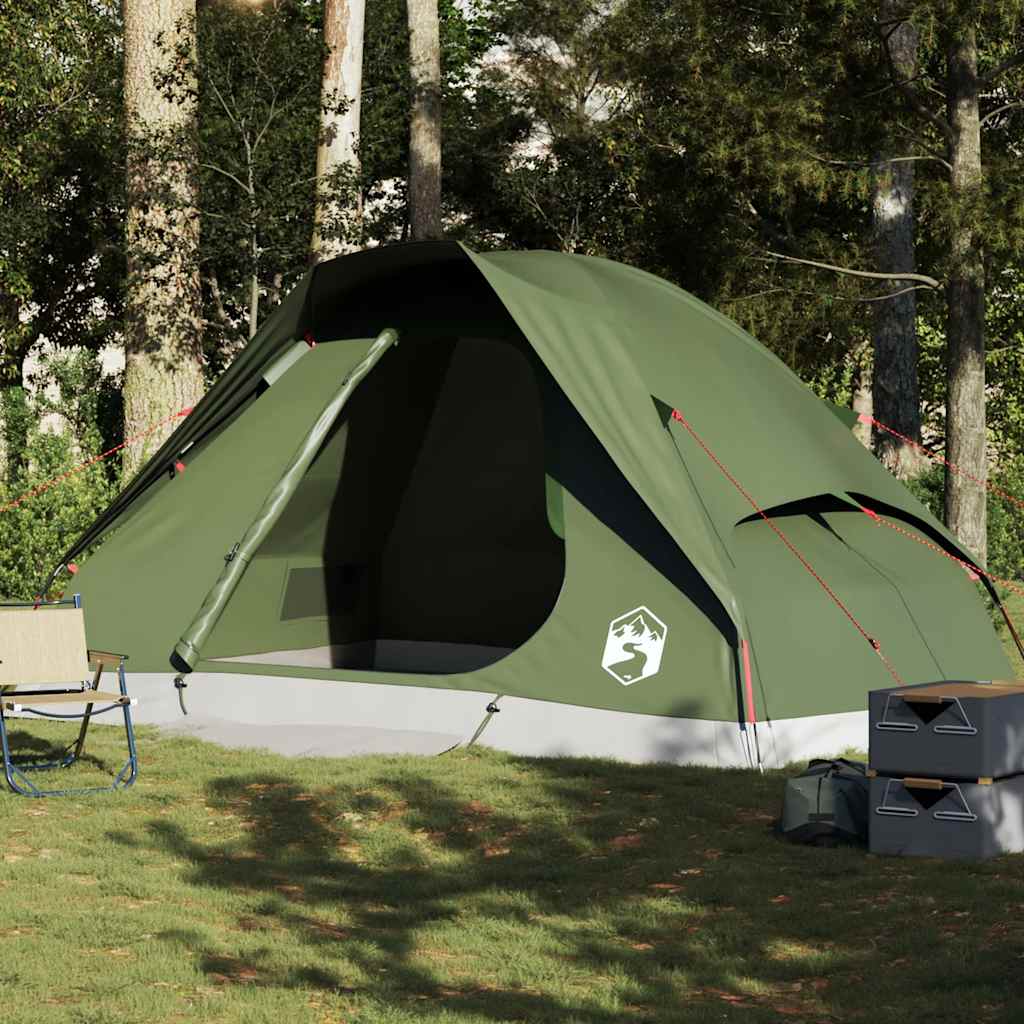 Family Tent Dome 6-Person Olive Green Waterproof - Style and Chic