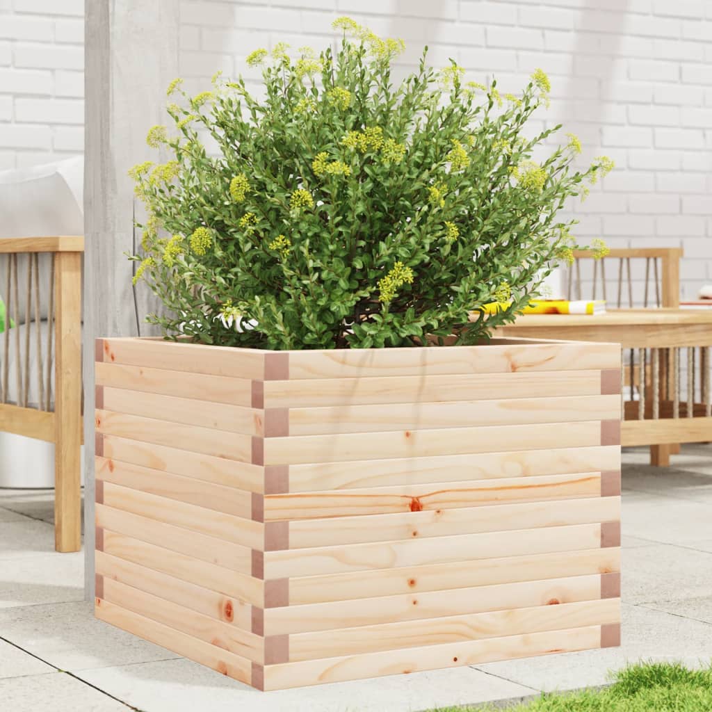 Garden Planter 60x60x45.5 cm Solid Wood Pine - Design Hut