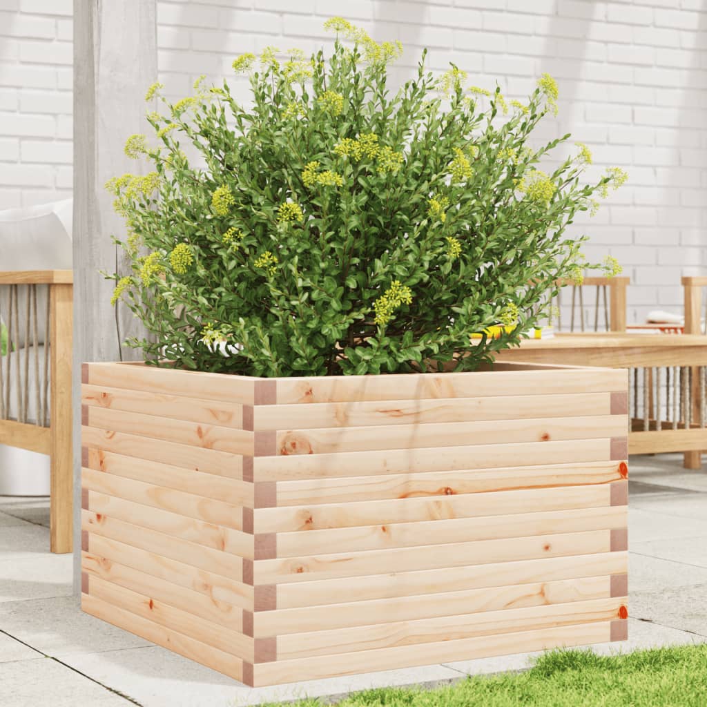Garden Planter 70x70x45.5 cm Solid Wood Pine - Design Hut