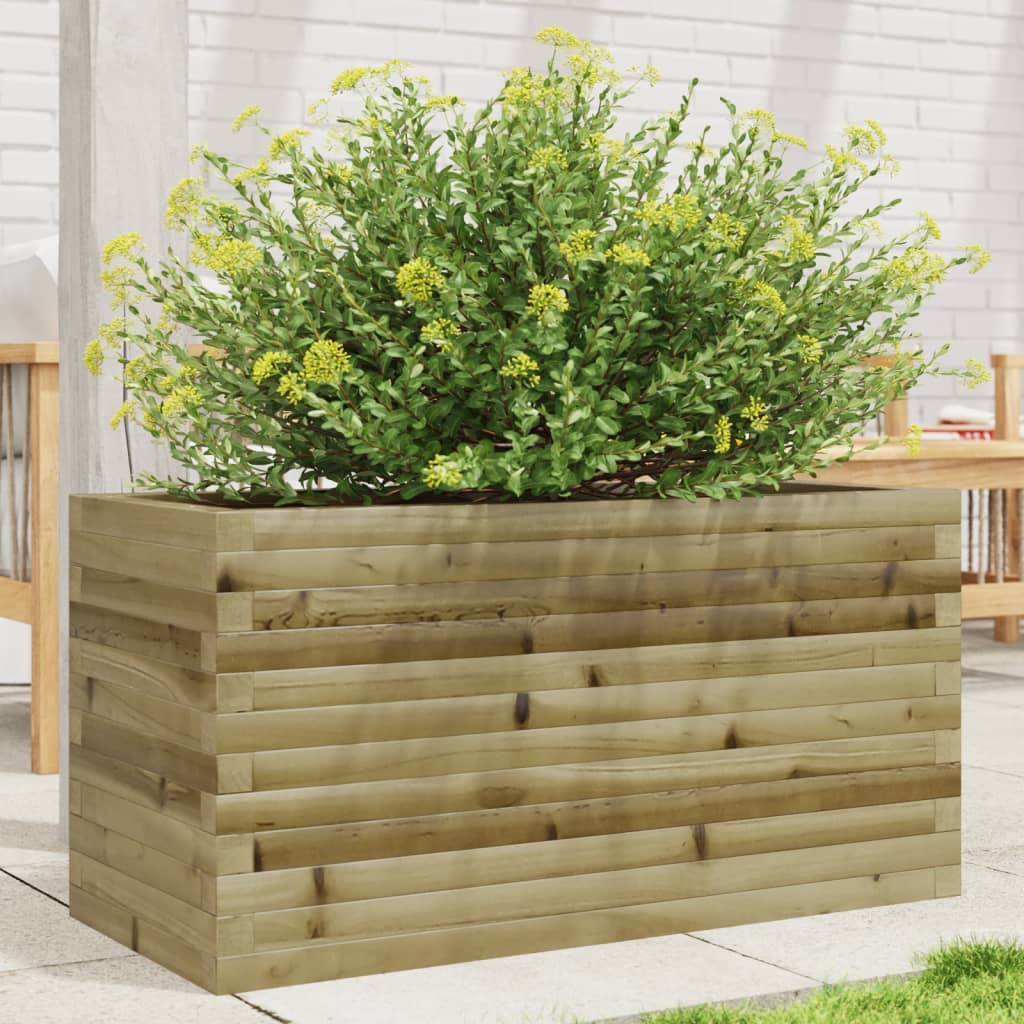 Garden Planter 90x40x45.5 cm Impregnated Wood Pine - Design Hut