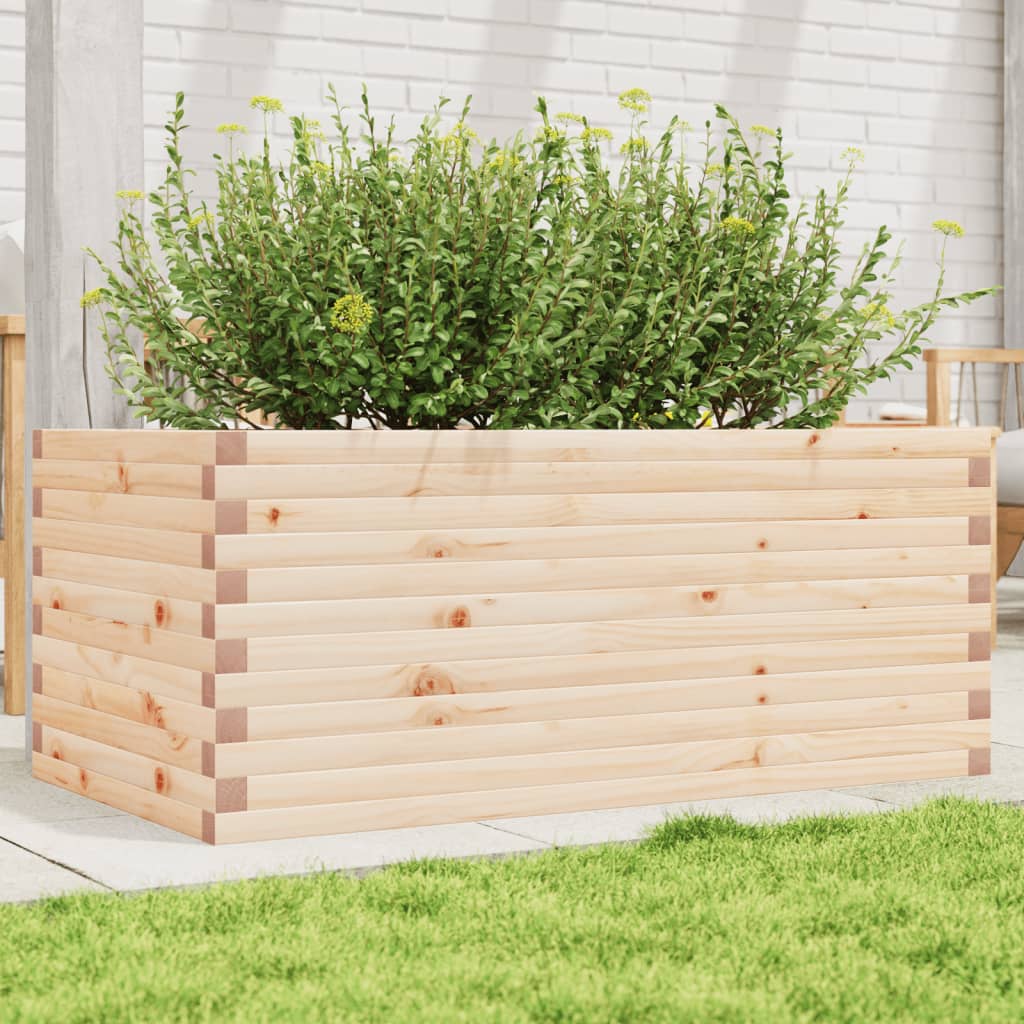 Garden Planter 110x60x45.5 cm Solid Wood Pine - Design Hut