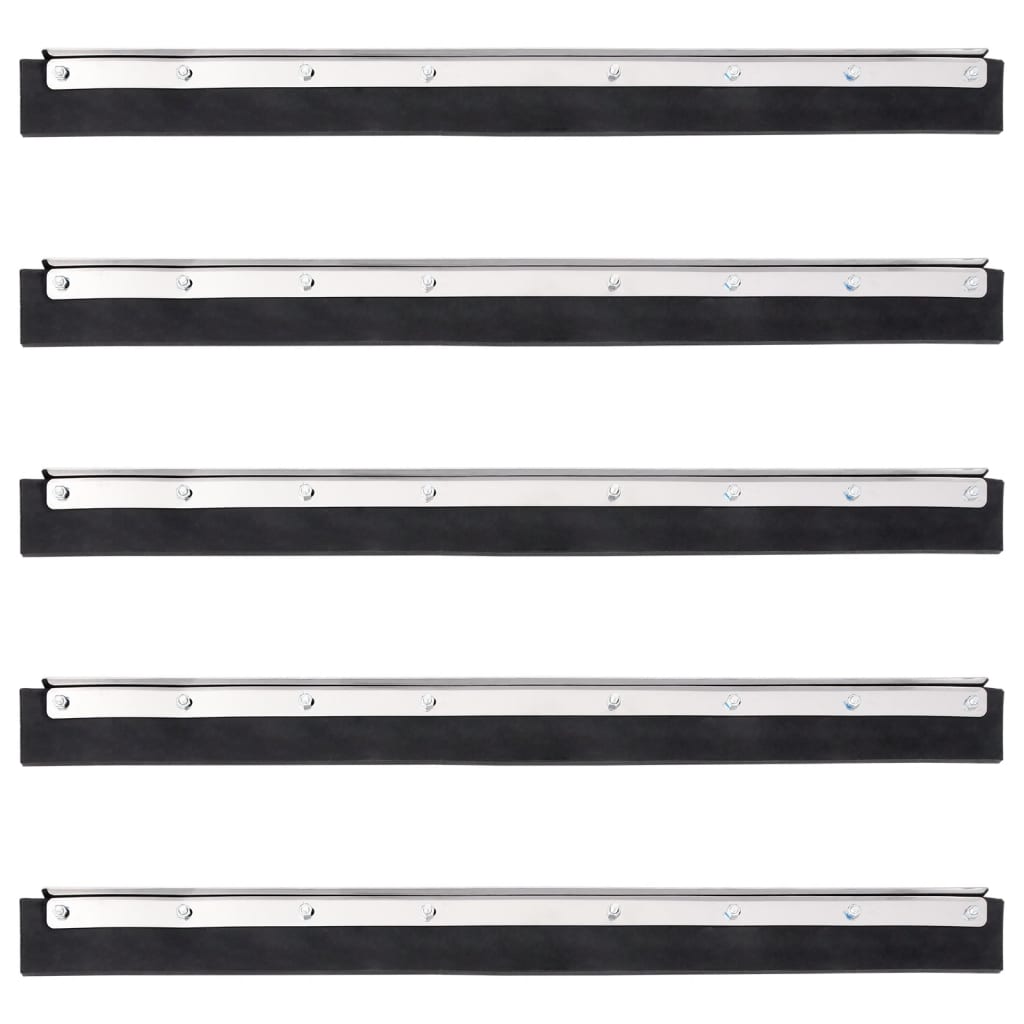 Floor Squeegee Heads 5 pcs 55x2x5 cm Steel and Rubber - Discount Dealers