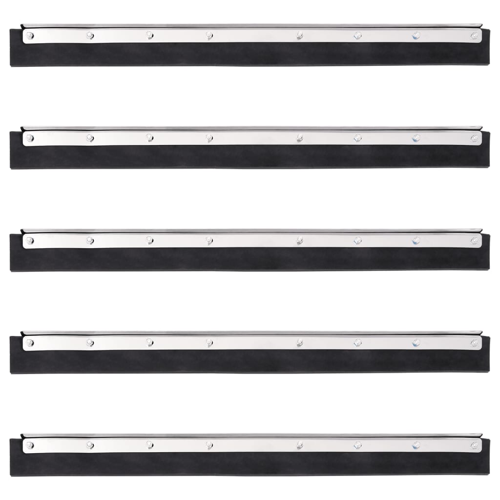 Floor Squeegee Heads 5 pcs 60.5x2x5 cm Steel and Rubber - Discount Dealers