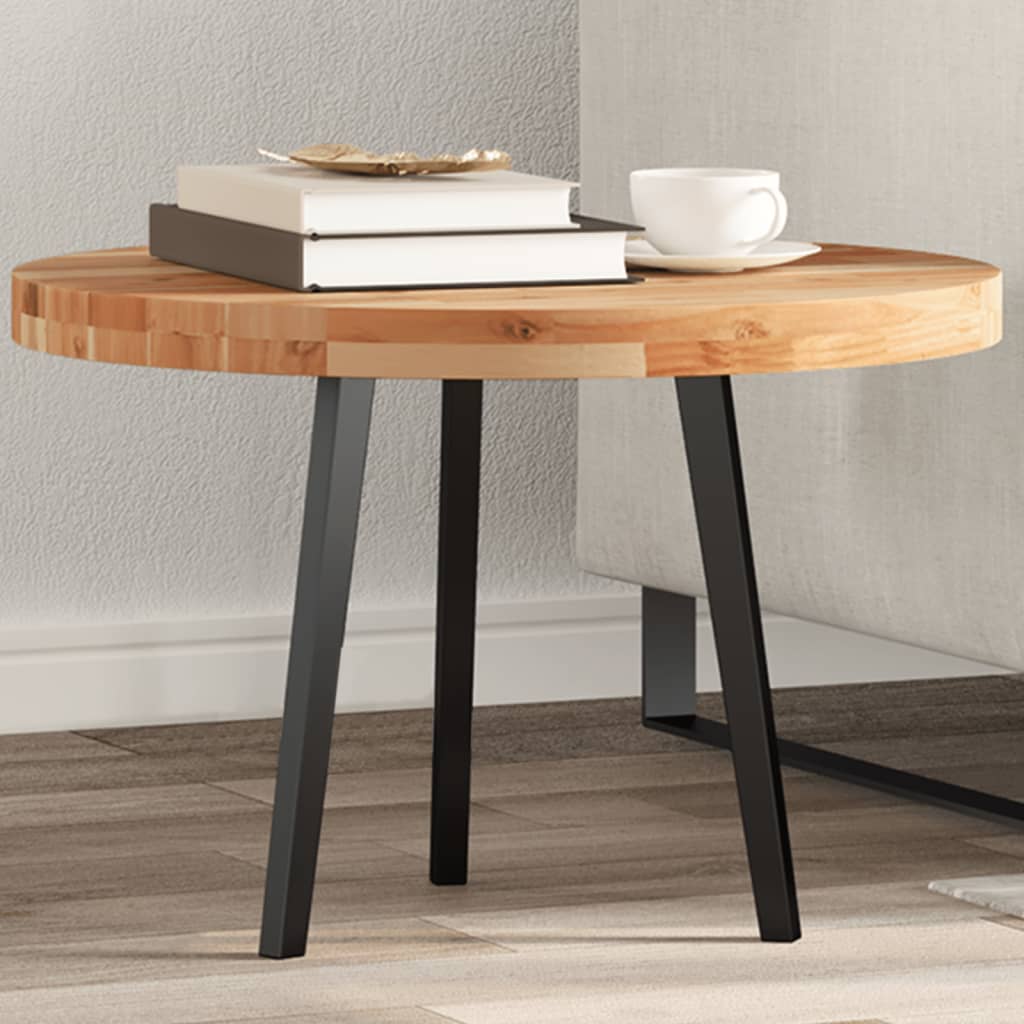 Table Top Round 60x4 cm Solid Wood Acacia - Merkel Designers
