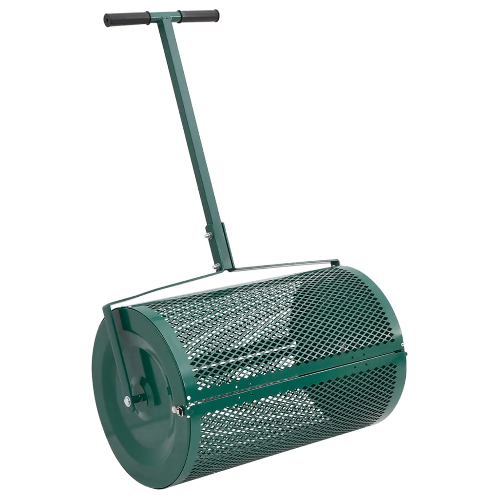 NAVALE Compost Spreader 75L Dia 40x60 cm Steel - Green - Charlotte Dunes