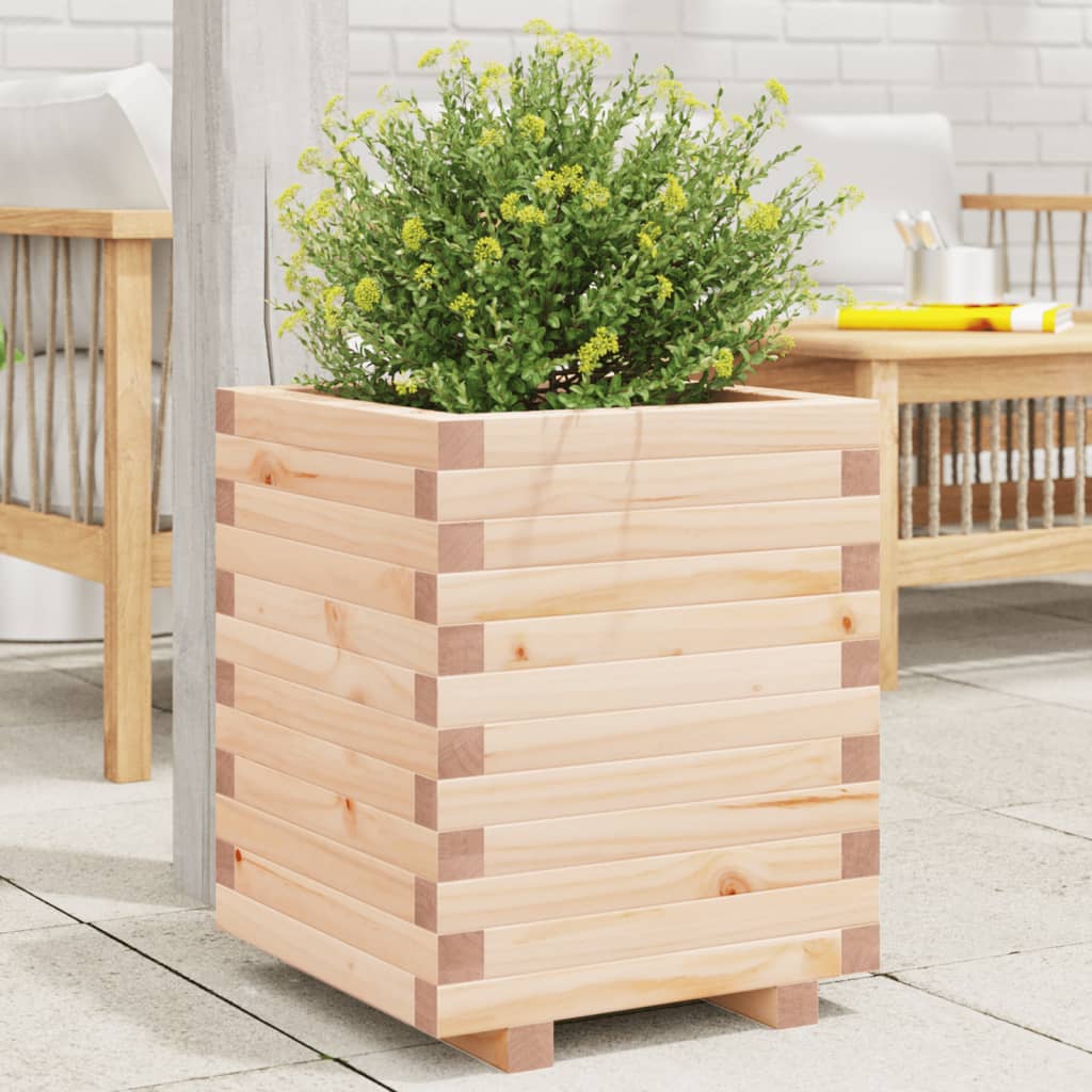 Garden Planter 40x40x49.5 cm Solid Wood Pine - Discount Dealers
