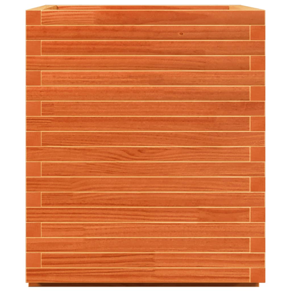 Garden Planter Wax Brown 90x60x72.5 cm Solid Wood Pine - Decor Base