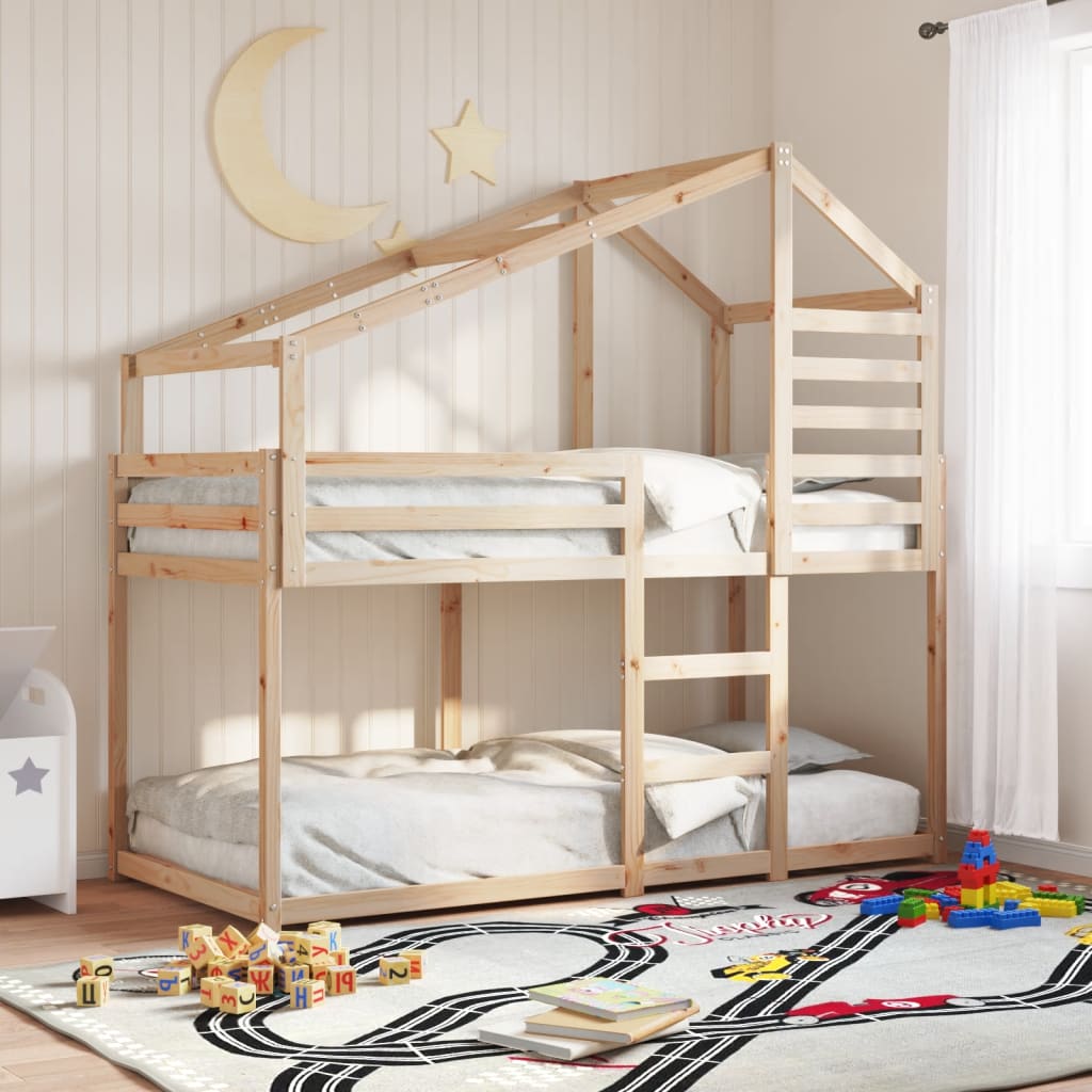 Bunkbed 90x200cm Solid Wood Pine - Discount Dealers