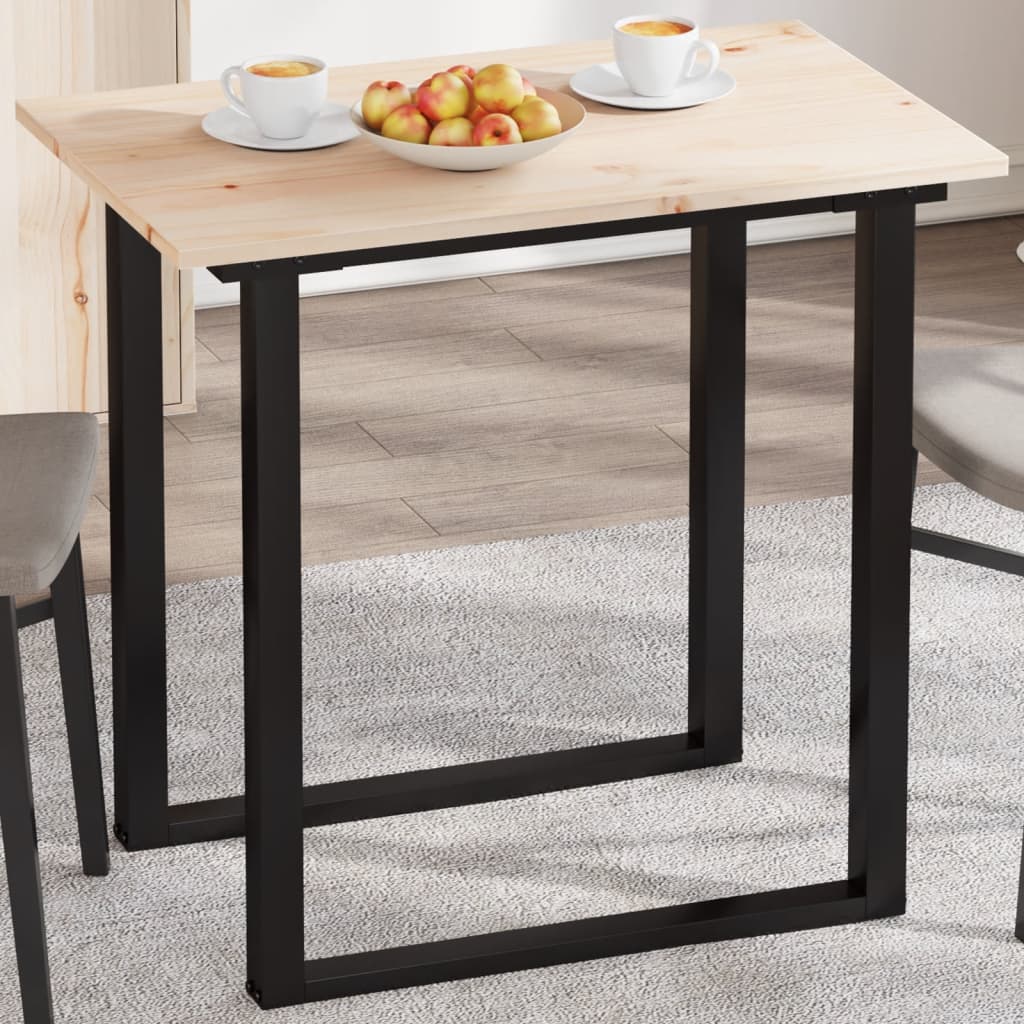 Table Top 80x50x1.7 cm Rectangular Solid Wood Pine - Casper Homes