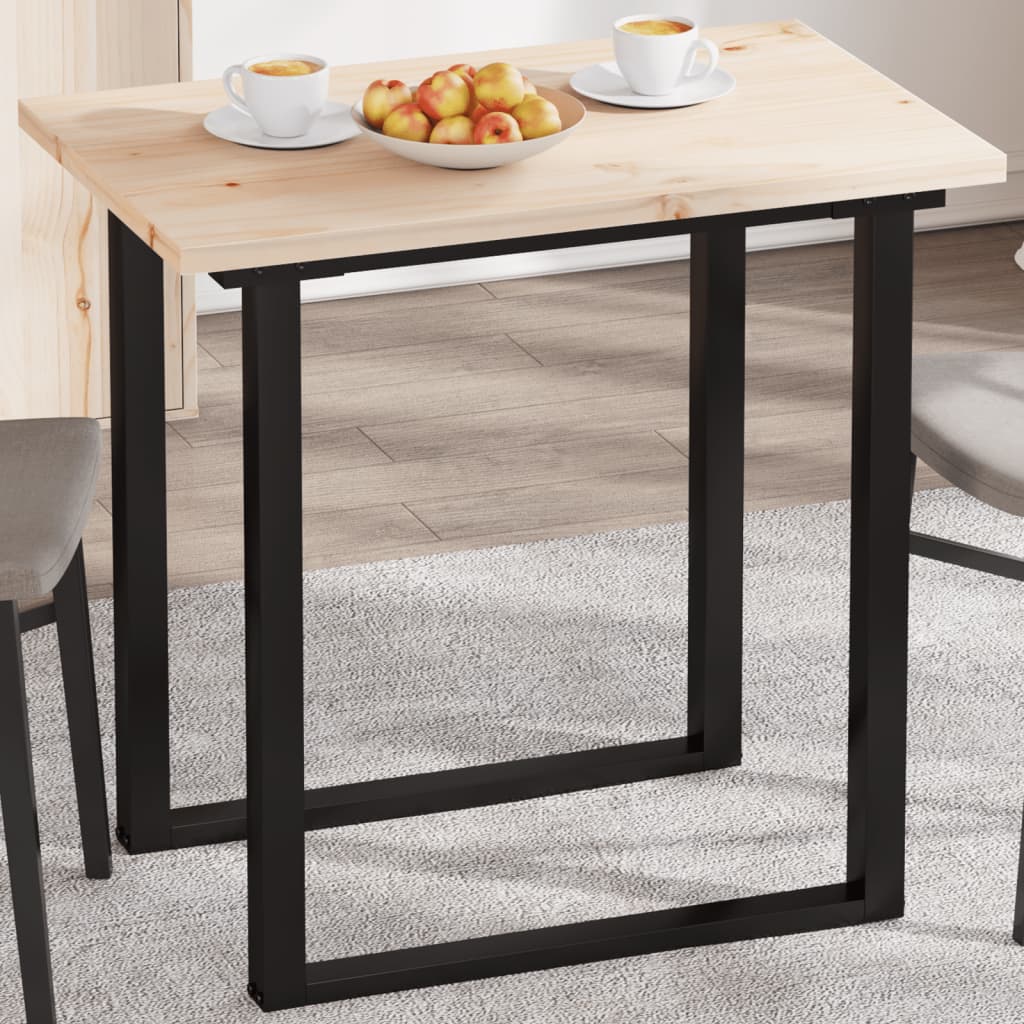 Table Top 80x50x2.5 cm Rectangular Solid Wood Pine - Casper Homes