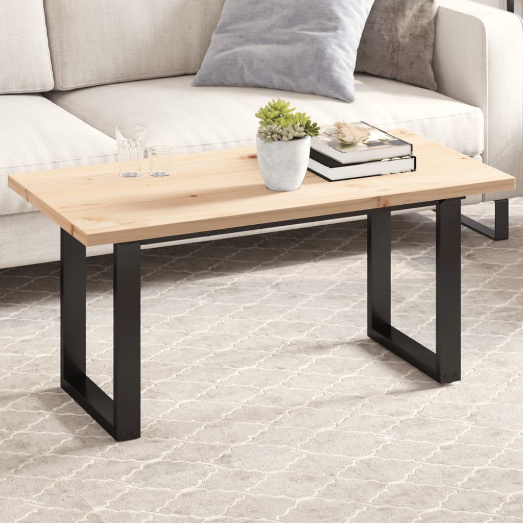 Table Top 100x50x2.5 cm Rectangular Solid Wood Pine - Casper Homes