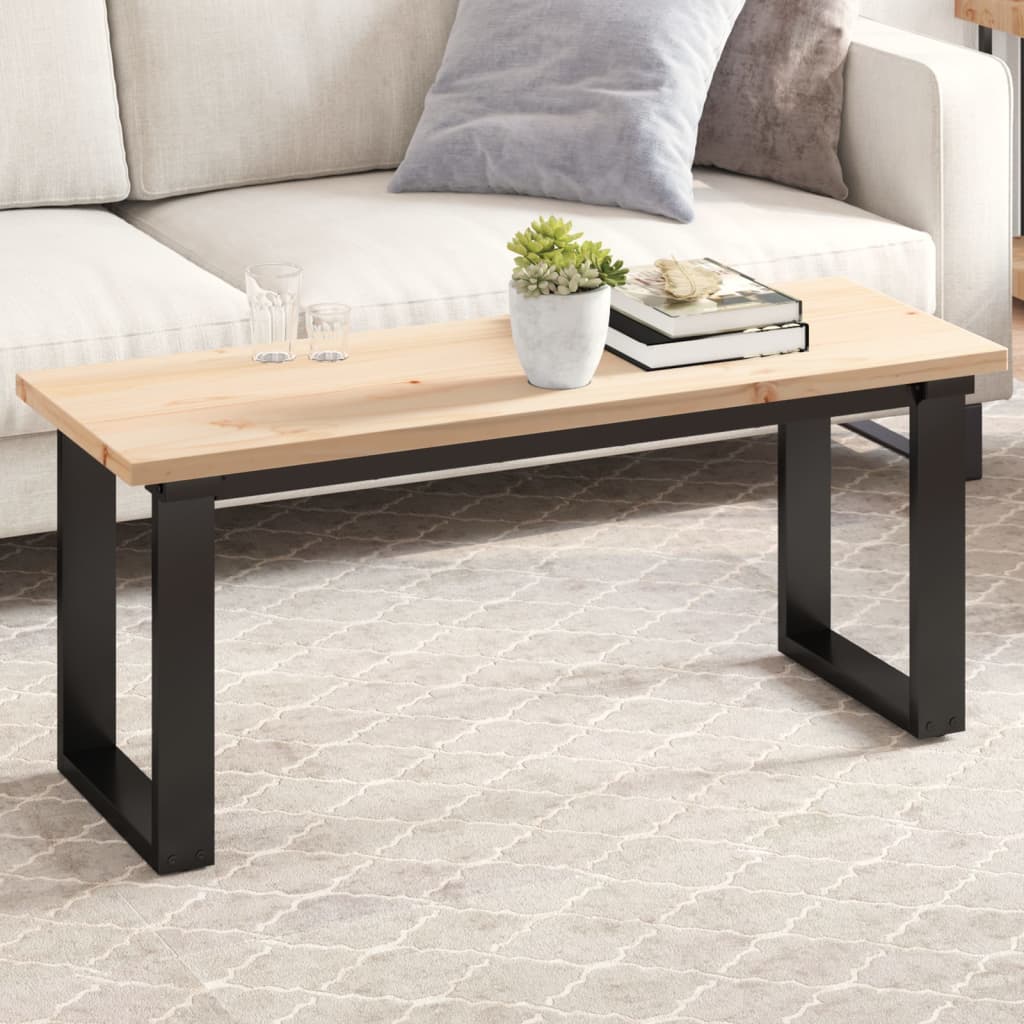 Table Top 110x40x2.5 cm Rectangular Solid Wood Pine - All Things Good