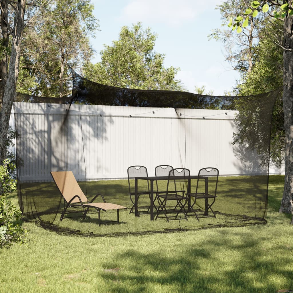 Mosquito Net for Indoor Outdoor 156 Mesh Black 300x300x200 cm - Charlotte Dunes