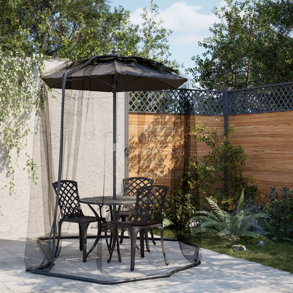 Mosquito Net for Umbrella 220 Mesh Black Î 330x250 cm - Charlotte Dunes