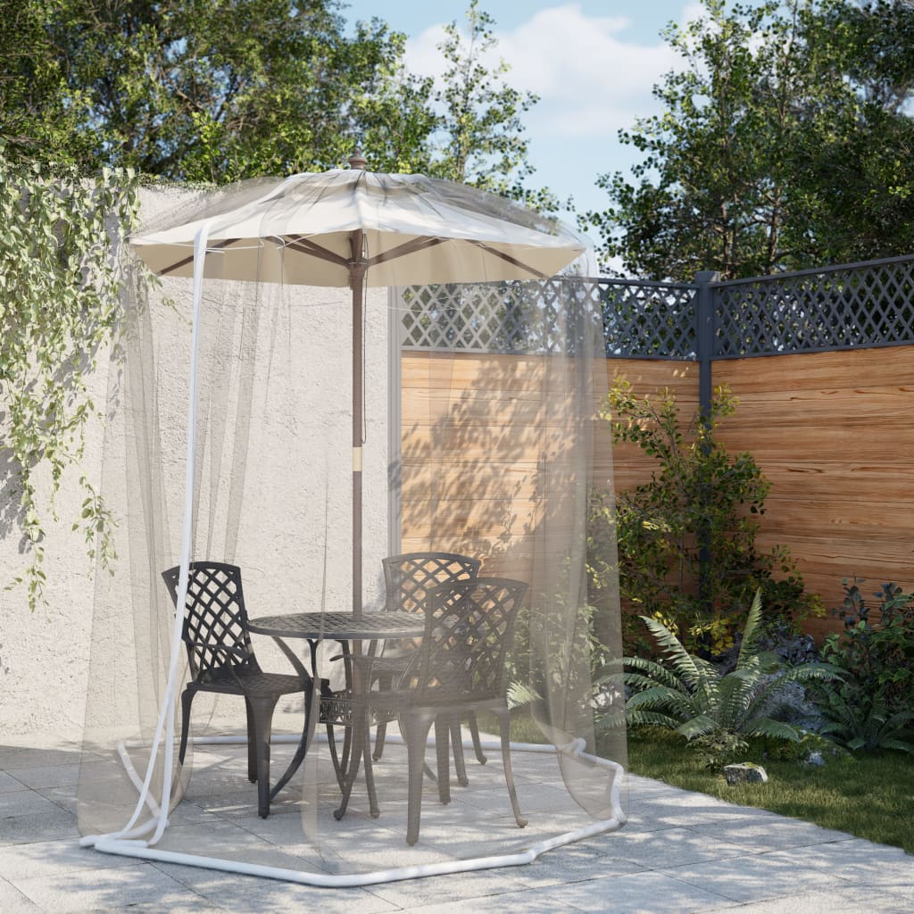 Mosquito Net for Umbrella 220 Mesh White Î 300x230 cm - Charlotte Dunes