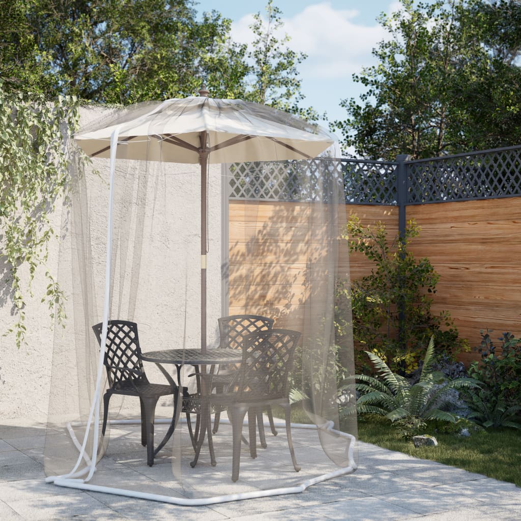 Mosquito Net for Umbrella 220 Mesh White Î 330x250 cm - Charlotte Dunes