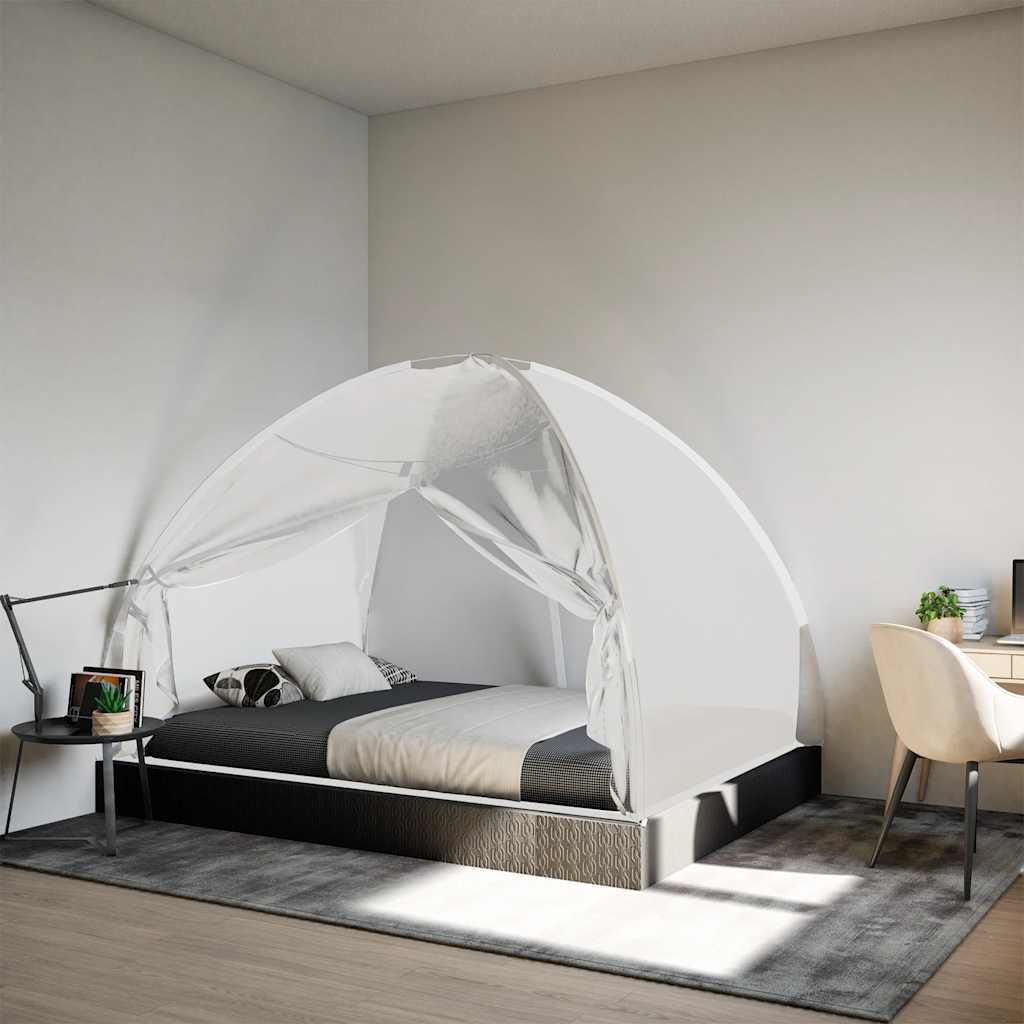 Mosquito Net Mongolia with Doors 220 Mesh White 200x150x140 cm - Charlotte Dunes