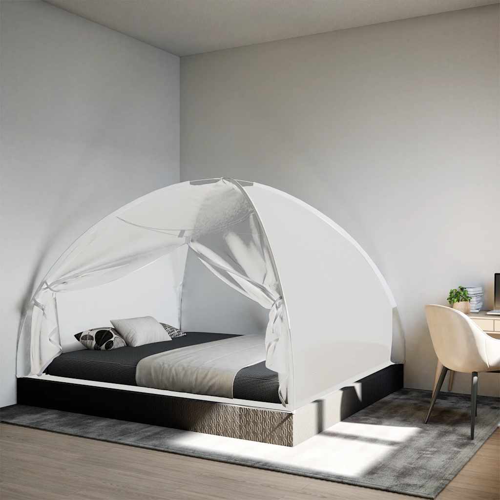 Mosquito Net Mongolia with Doors 220 Mesh White 200x180x135 cm - Charlotte Dunes