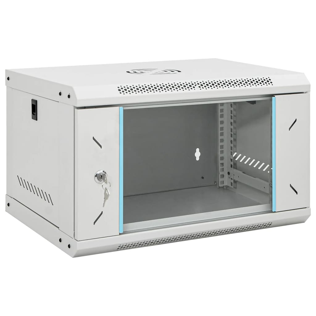 6U Wall Mounted Network Cabinet 19" IP20 53x40x30 cm - vid-30259 - Design Hut
