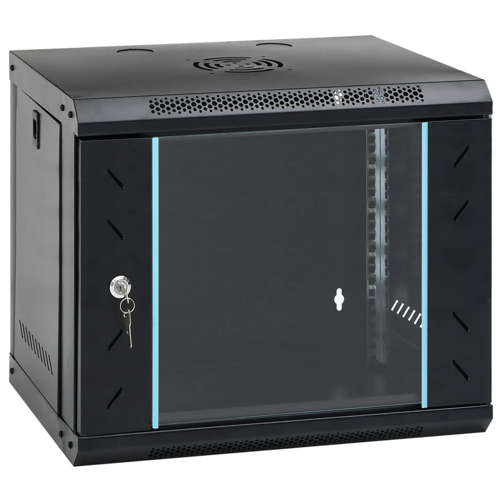 9U Wall Mounted Network Cabinet 19" IP20 53x40x45 cm - vid-30260 - Discount Dealers