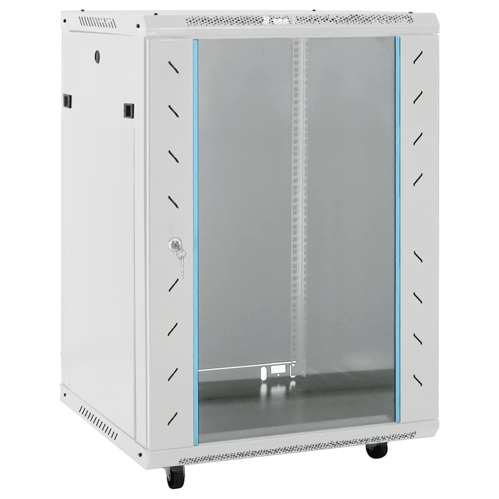 15U Network Cabinet with Swivel Feet 19" IP20 60x45x86 cm - Brittle & Co