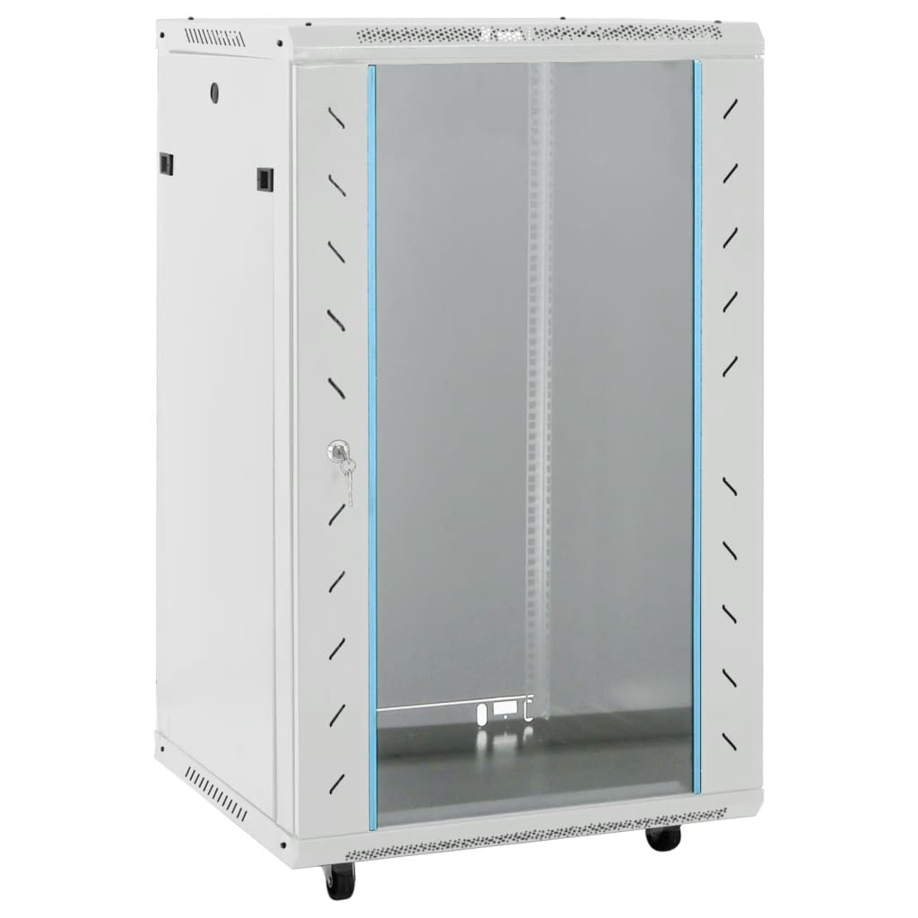 18U Network Cabinet with Swivel Feet 19" IP20 60x60x100 cm - Charlotte Dunes