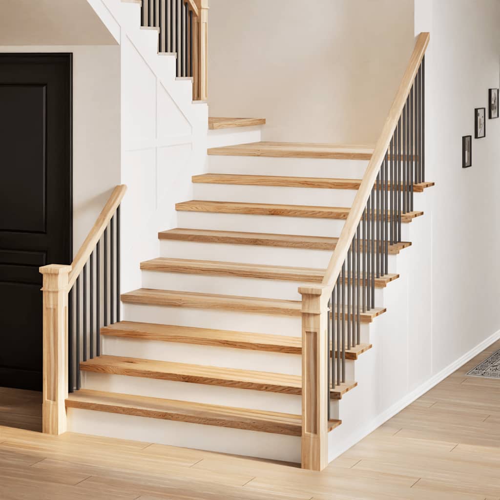 Stair Treads 16 Pieces Untreated 120x30x2 cm Solid Wood Oak - Millennium Furniture