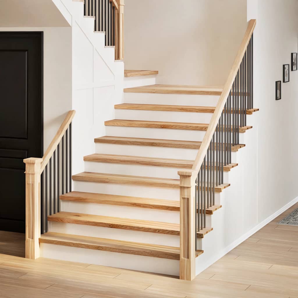 Stair Treads 20 Pieces Untreated 120x30x2 cm Solid Wood Oak - Millennium Furniture