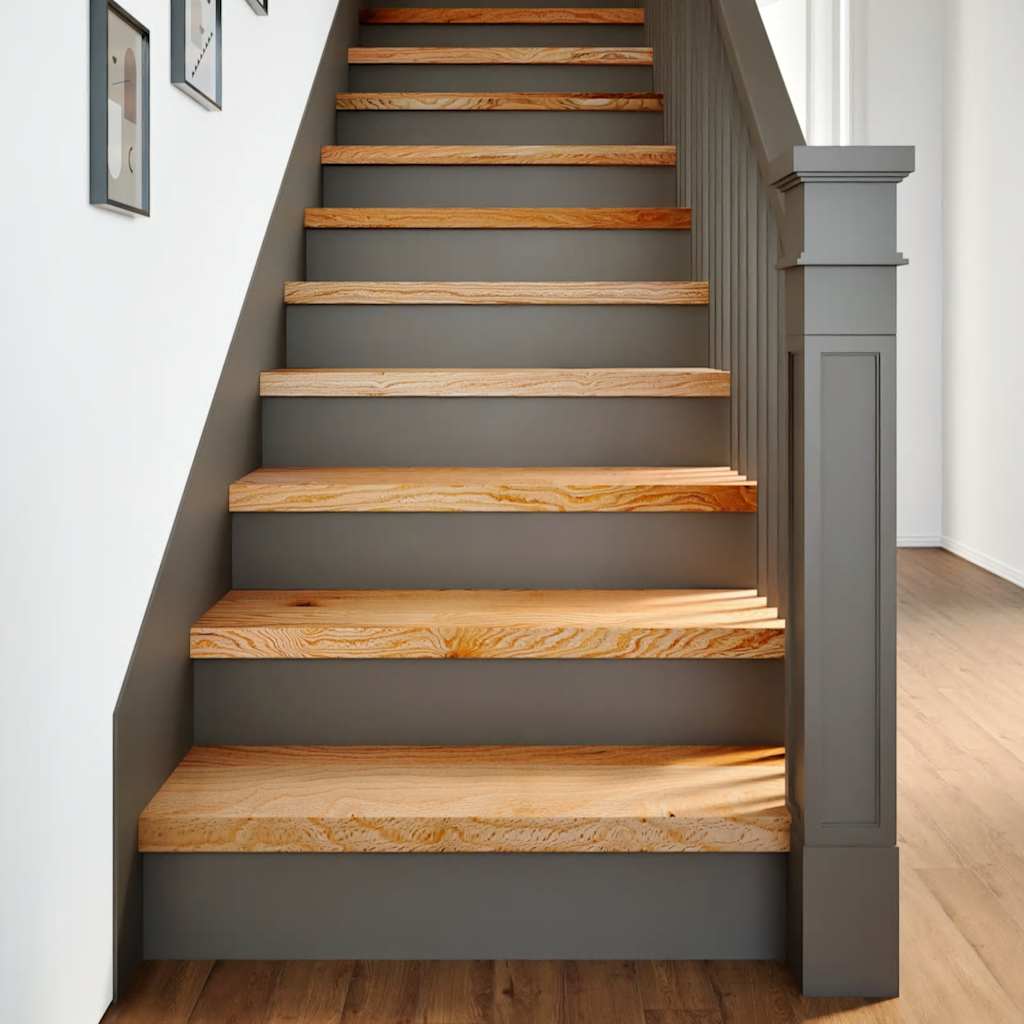 Stair Treads 20 Pieces Light Brown 70x30x2 cm Solid Wood Oak - Direct Imports