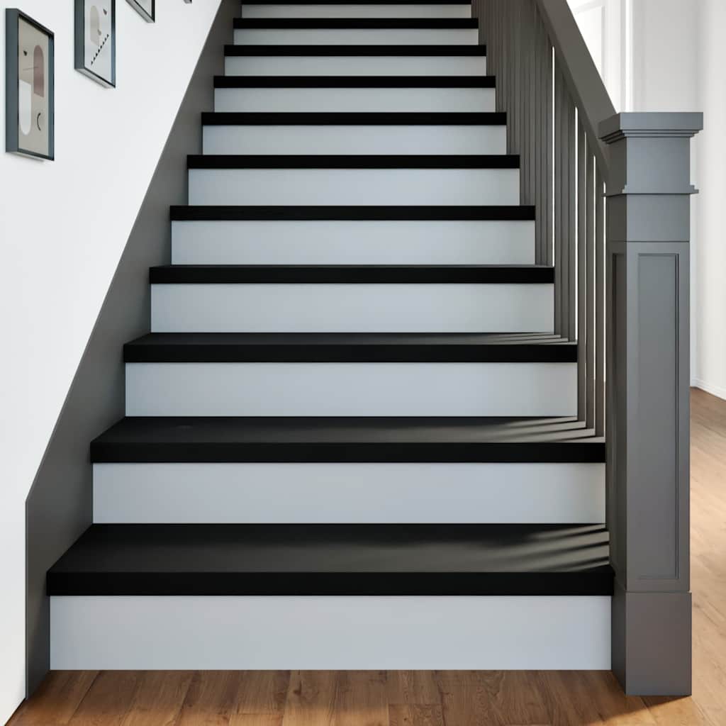 Stair Treads 20 pcs Dark Brown 90x25x2 cm Solid Wood Oak - Discount Dealers