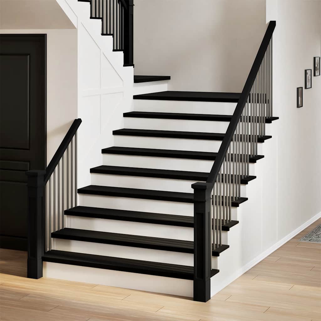 Stair Treads 2 pcs Dark Brown 120x30x2 cm Solid Wood Oak - All Things Good