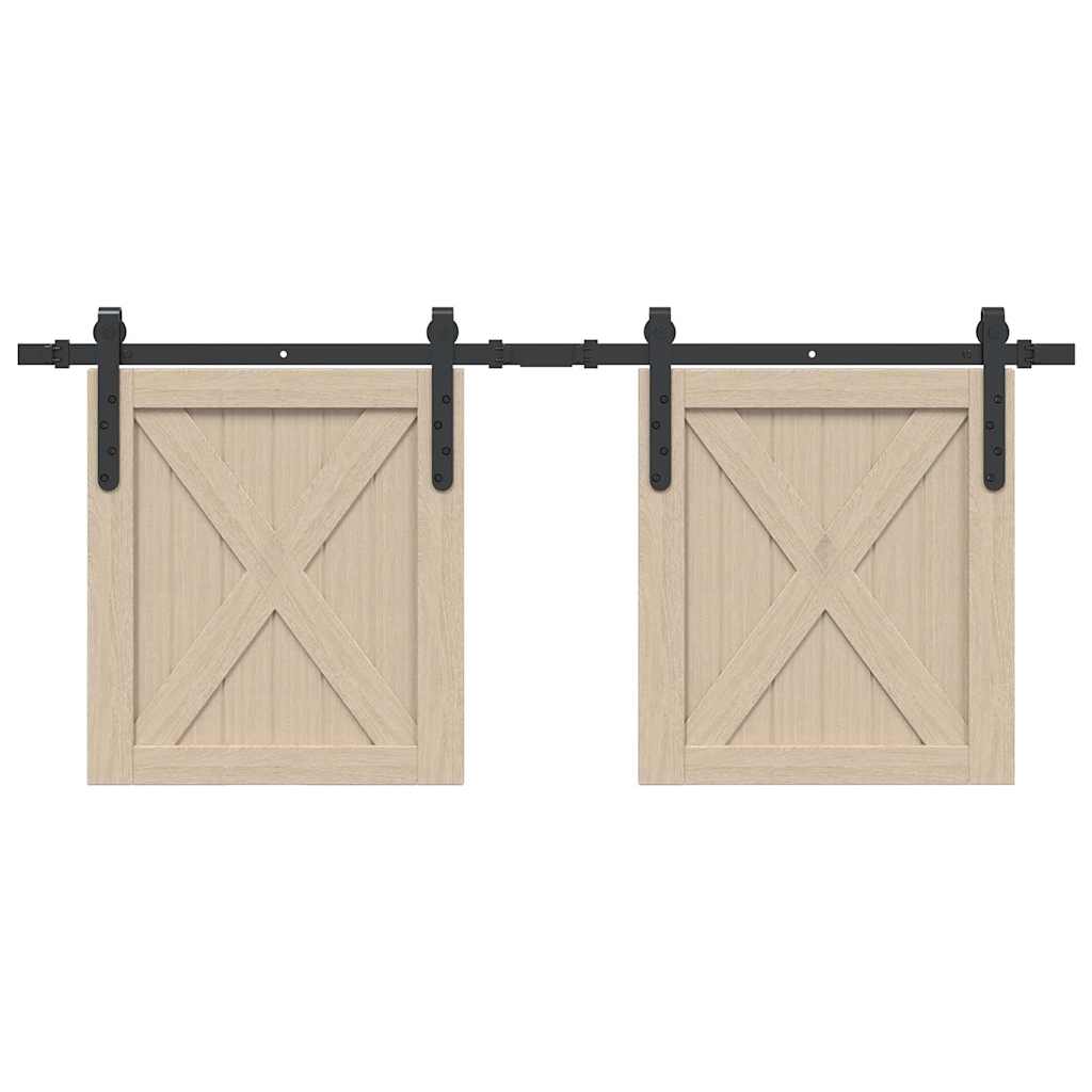 Sliding Cabinet Door Kit 122 cm Carbon Steel - Merlin Deals