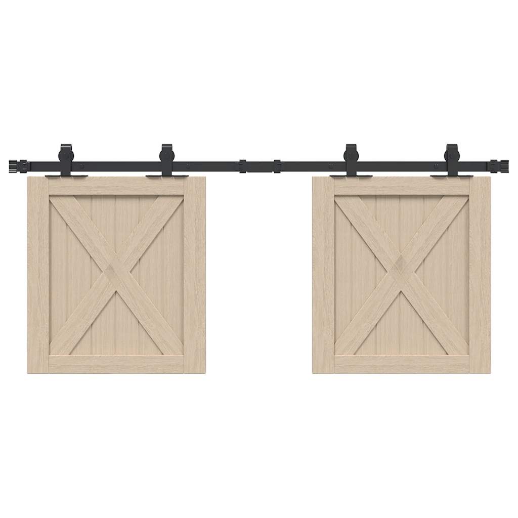 Sliding Cabinet Door Kit 122 cm Carbon Steel - Casper Homes