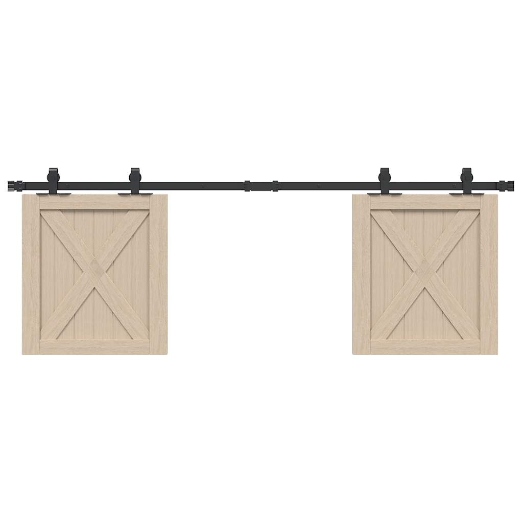Sliding Cabinet Door Kit 152 cm Carbon Steel - Decor Base
