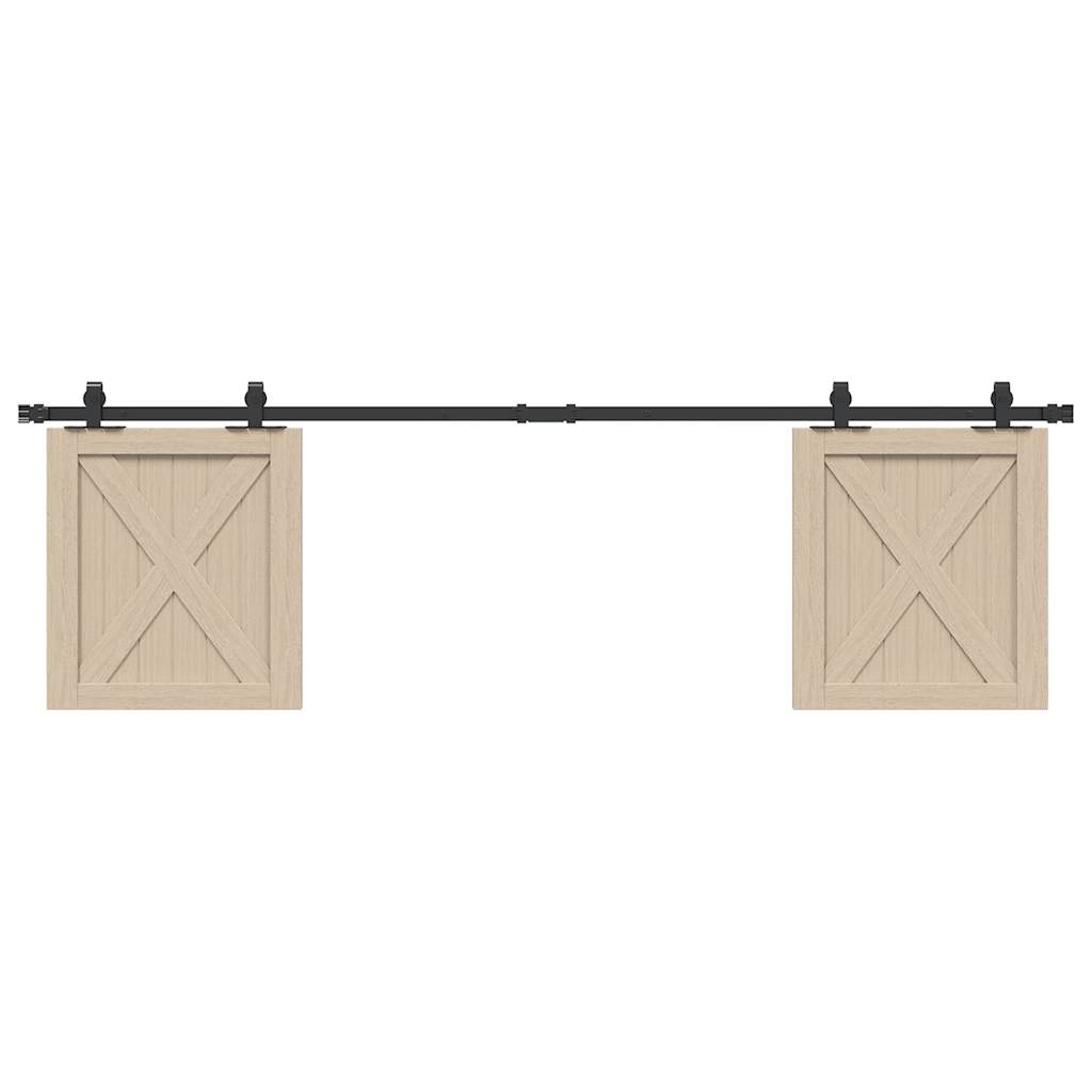 Sliding Cabinet Door Kit 183 cm Carbon Steel - Direct Imports