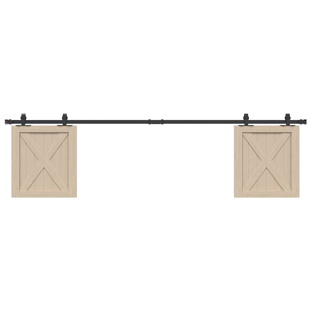 Sliding Cabinet Door Kit 200 cm Carbon Steel - Casper Homes