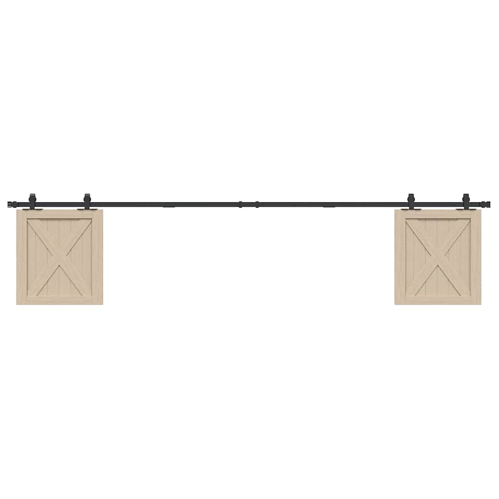 Sliding Cabinet Door Kit 244 cm Carbon Steel - Style and Chic