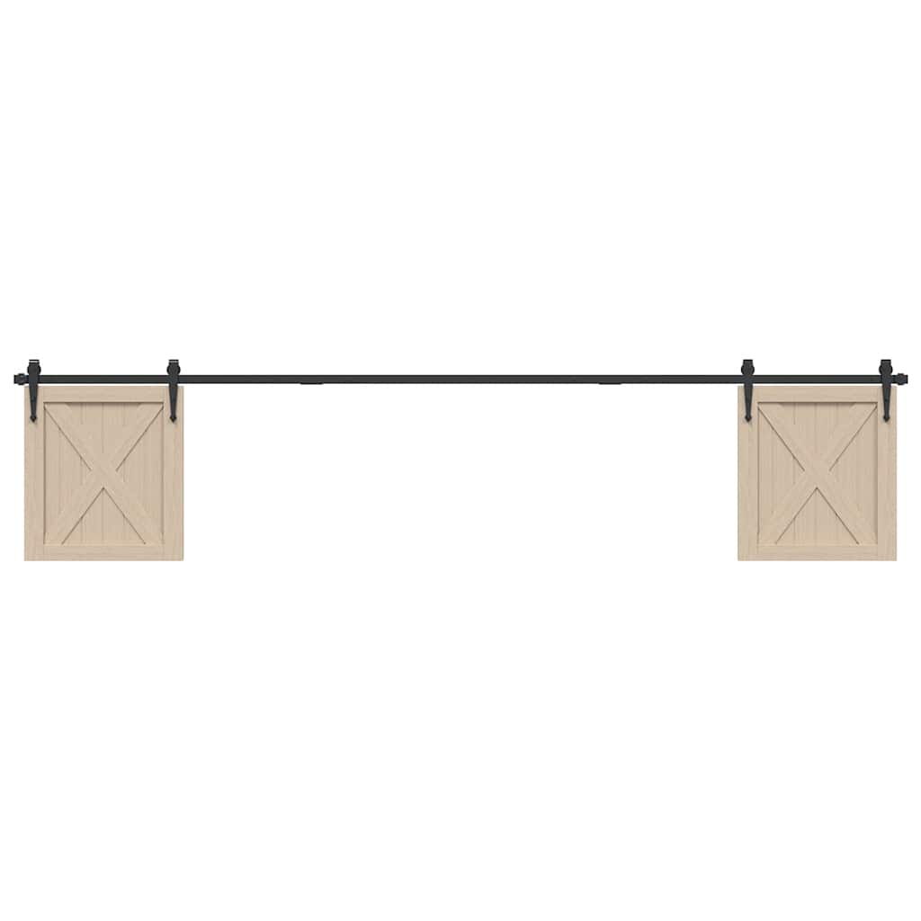 Sliding Cabinet Door Kit 244 cm Carbon Steel - Decor Base