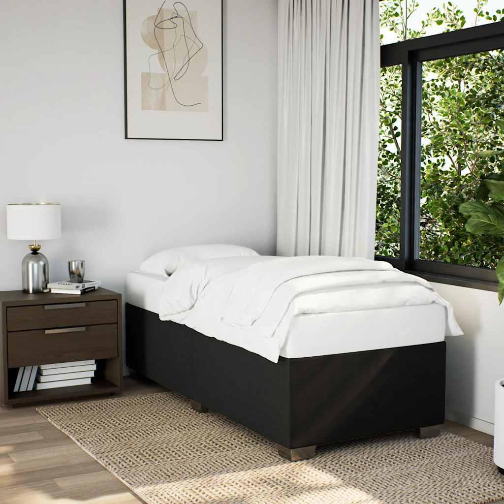 Bedframe BlackÂ SingleÂ Fabric - Unbeatable Bargains
