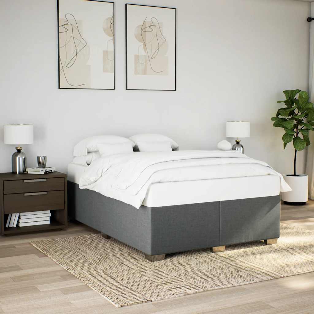 Bedframe Dark GreyÂ Double Fabric - Tyrell & Tyrell