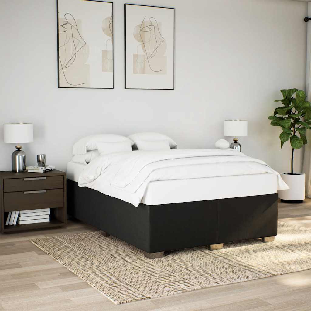 Bedframe BlackÂ Double Fabric - The Home Maker